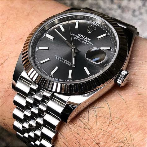 rolex datejust 41 dark rhodium dial white gold fluted bezel|Rolex Datejust 41 price.